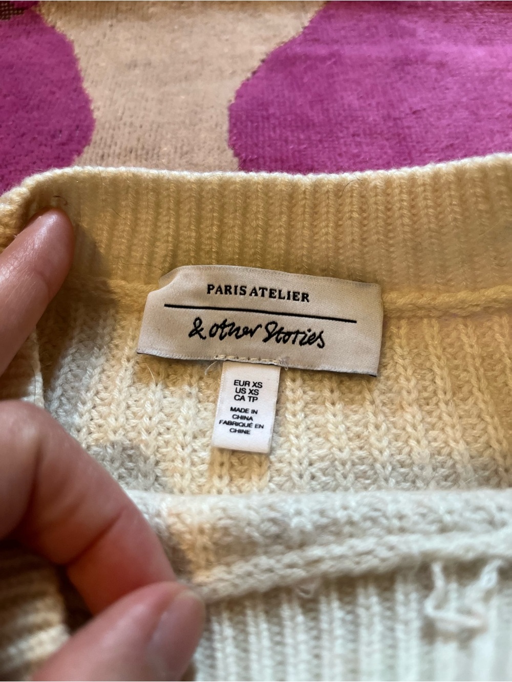 & Other Stories Colorblock Sweater - Picture 4 of 7
